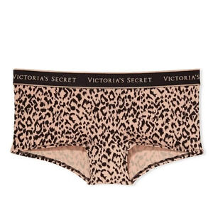 Victoria's Secret Logo cotton Camouflage Shortie Boyshort Panty size med…